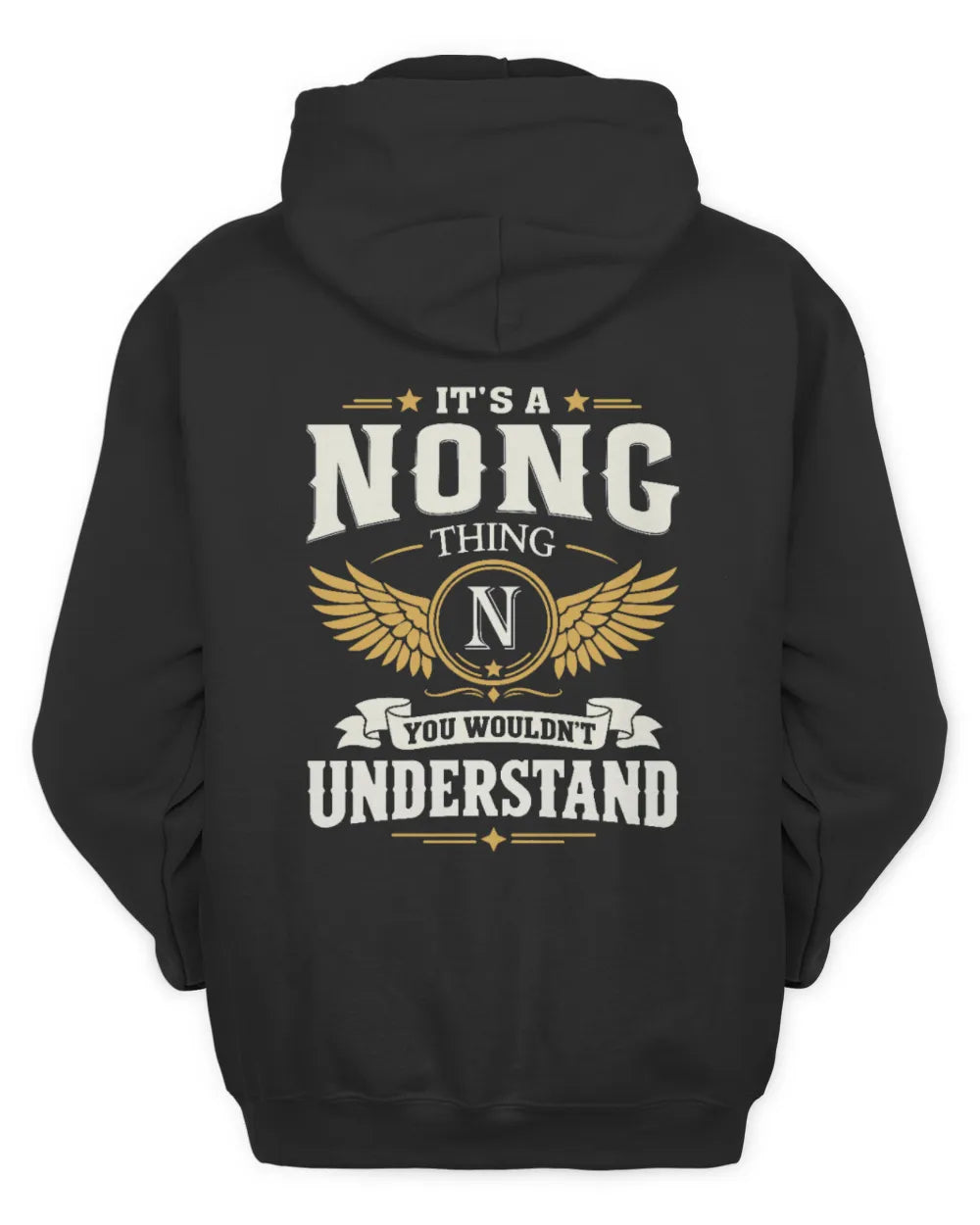 NONG KT06-M008 It’s a [NAME] Thing – You Wouldn’t Understand | Personalized Vintage T-Shirt - Unisex Hoodie - Black