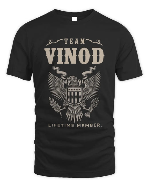 VINOD TP06-K82 – Personalized Classic Style Apparel “Team NAME Lifetime Member”
