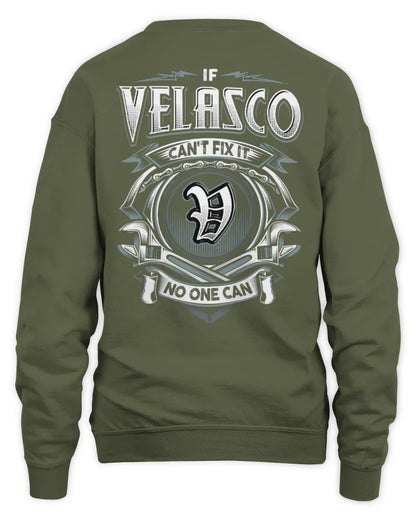 VELASCO AP81-K4-626 - Personalized Ahmed Quote Apparel “If Ahmed Can't Fix It, No One Can” - Unisex Sweatshirt - Military Green