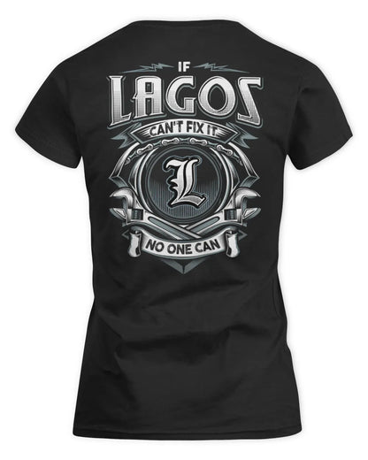LAGOS AP81-K4-626 - Personalized Ahmed Quote Apparel “If Ahmed Can't Fix It, No One Can” - Women's Standard T-Shirt - Black
