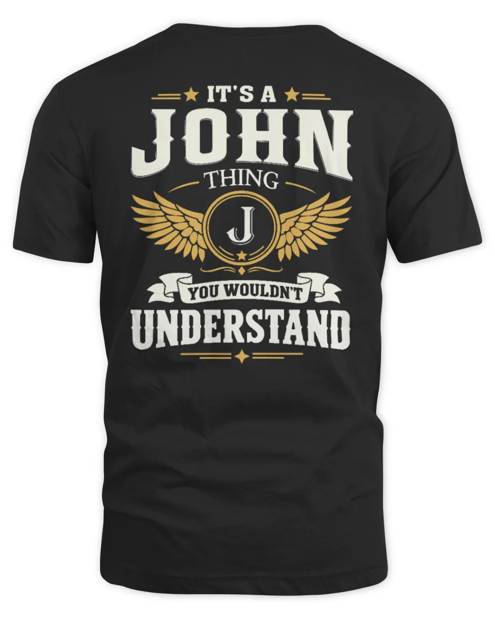 JOHN KT06-M008 It’s a [NAME] Thing – You Wouldn’t Understand | Personalized Vintage T-Shirt - Unisex Standard T-Shirt - Black