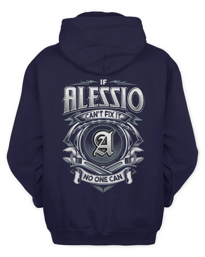 ALESSIO AP81-K4-626 - Personalized Ahmed Quote Apparel “If Ahmed Can't Fix It, No One Can” - Unisex Hoodie - Navy
