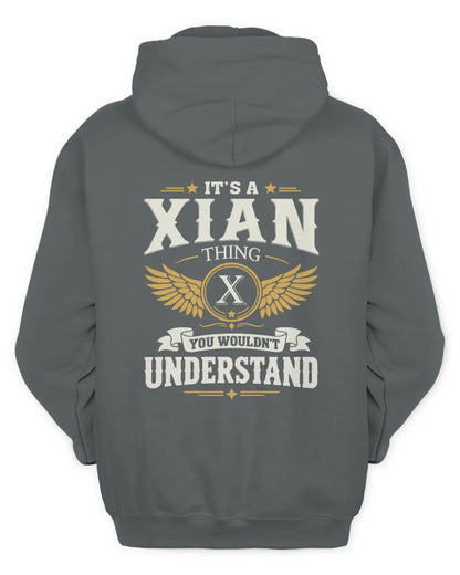 XIAN KT06-M008 It’s a [NAME] Thing – You Wouldn’t Understand | Personalized Vintage T-Shirt - Unisex Hoodie - Charcoal