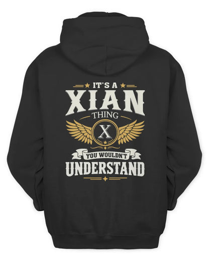 XIAN KT06-M008 It’s a [NAME] Thing – You Wouldn’t Understand | Personalized Vintage T-Shirt - Unisex Hoodie - Black
