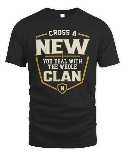 NEW NT1-K008 Cross A/An NAME, You Deal With the Whole Clan | Personalized Vintage T-Shirt