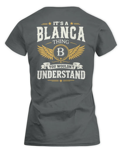 BLANCA KT06-M008 It’s a [NAME] Thing – You Wouldn’t Understand | Personalized Vintage T-Shirt - Women's Standard T-Shirt - Charcoal