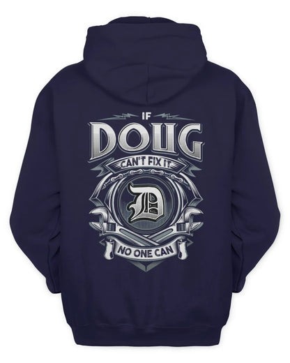 DOUG AP81-K4-626 - Personalized Ahmed Quote Apparel “If Ahmed Can't Fix It, No One Can” - Unisex Hoodie - Navy