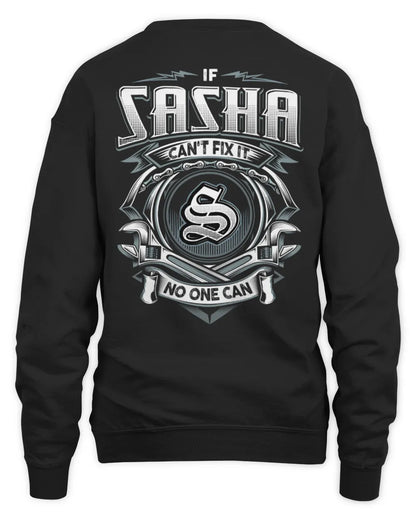 SASHA AP81-K4-626 - Personalized Ahmed Quote Apparel “If Ahmed Can't Fix It, No One Can” - Unisex Sweatshirt - Black