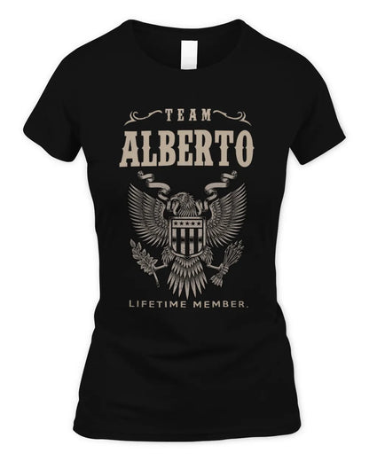 ALBERTO TP06-K82 – Personalized Classic Style Apparel “Team NAME Lifetime Member” - Women's Standard T-Shirt - Black