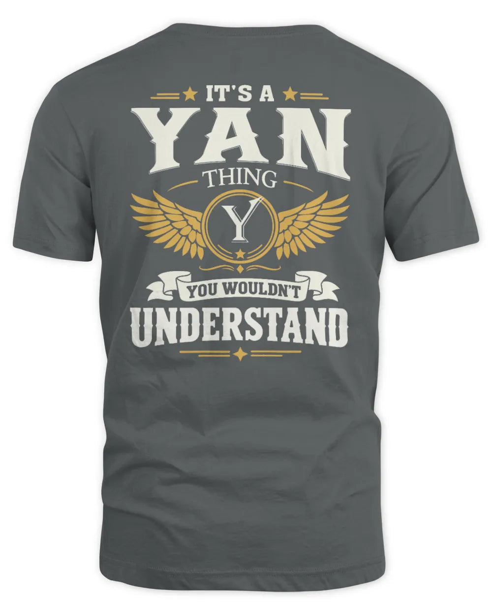 YAN KT06-M008 It’s a [NAME] Thing – You Wouldn’t Understand | Personalized Vintage T-Shirt - Unisex Standard T-Shirt - Charcoal