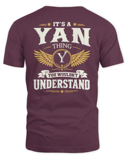 YAN KT06-M008 It’s a [NAME] Thing – You Wouldn’t Understand | Personalized Vintage T-Shirt - Unisex Standard T-Shirt - Maroon