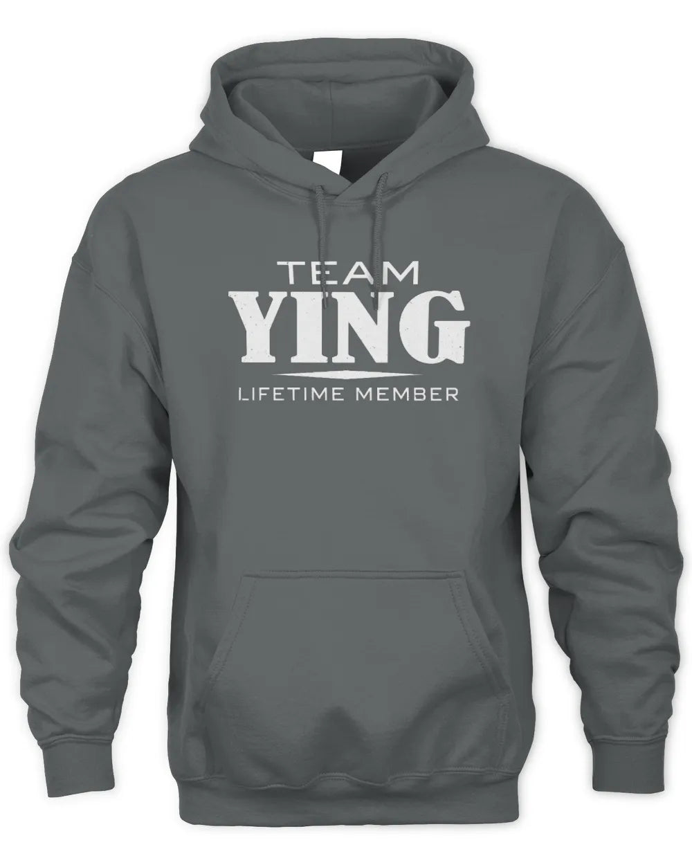 YING BL62-K4-128 - Personalized “Team NAME Lifetime Member” - Unisex Hoodie - Charcoal