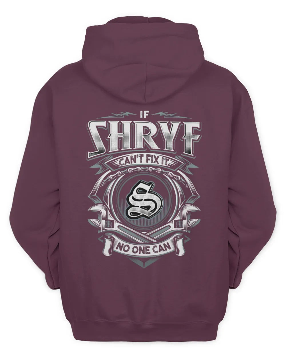 SHRYF AP81-K4-626 - Personalized Ahmed Quote Apparel “If Ahmed Can't Fix It, No One Can” - Unisex Hoodie - Maroon