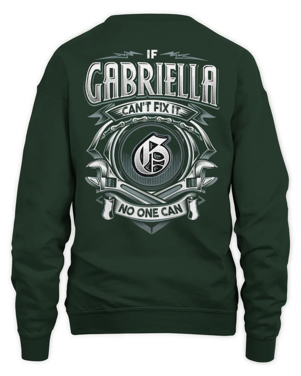 GABRIELLA AP81-K4-626 - Personalized Ahmed Quote Apparel “If Ahmed Can't Fix It, No One Can” - Unisex Sweatshirt - Forest Green