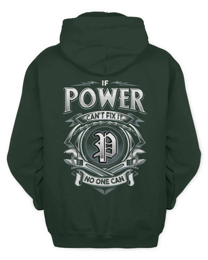 POWER AP81-K4-626 - Personalized Ahmed Quote Apparel “If Ahmed Can't Fix It, No One Can” - Unisex Hoodie - Forest Green