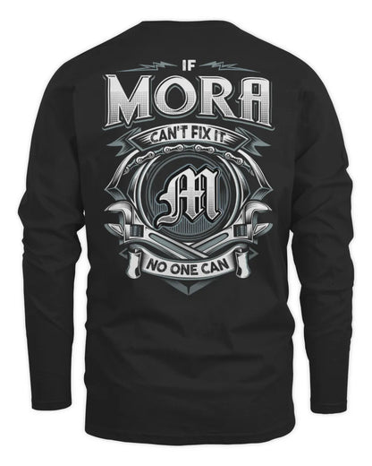 MORA AP81-K4-626 - Personalized Ahmed Quote Apparel “If Ahmed Can't Fix It, No One Can” - Men's Long Sleeved T-Shirt - Black