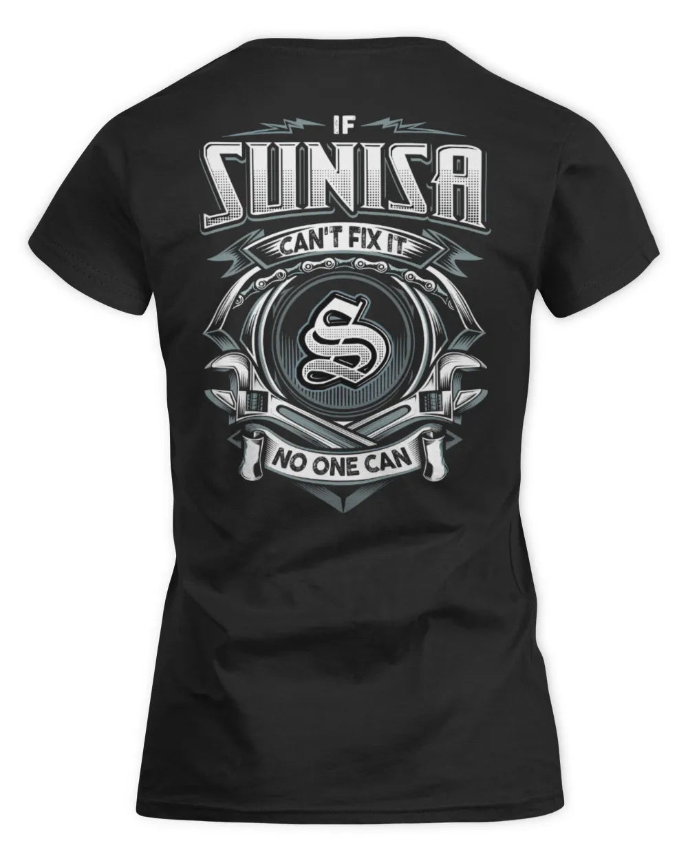 SUNISA AP81-K4-626 - Personalized Ahmed Quote Apparel “If Ahmed Can't Fix It, No One Can” - Women's Standard T-Shirt - Black