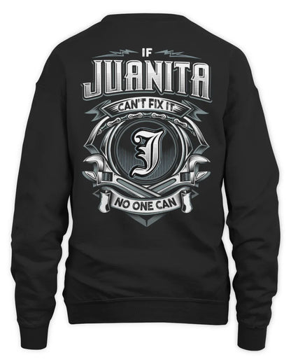 JUANITA AP81-K4-626 - Personalized Ahmed Quote Apparel “If Ahmed Can't Fix It, No One Can” - Unisex Sweatshirt - Black