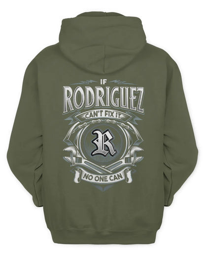 RODRIGUEZ AP81-K4-626 - Personalized Ahmed Quote Apparel “If Ahmed Can't Fix It, No One Can” - Unisex Hoodie - Military Green