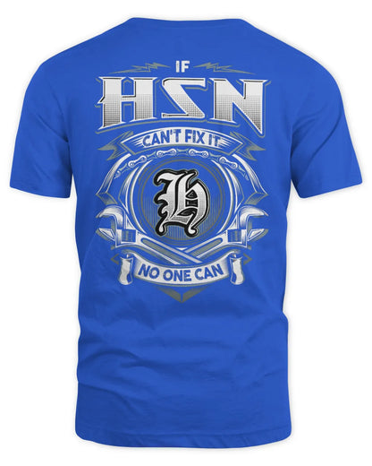 HSN AP81-K4-626 - Personalized Ahmed Quote Apparel “If Ahmed Can't Fix It, No One Can” - Unisex Standard T-Shirt - Royal