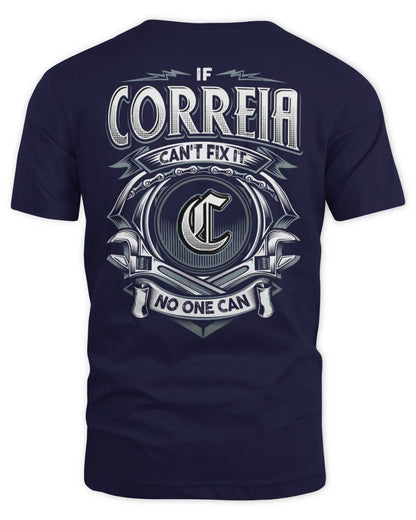 CORREIA AP81-K4-626 - Personalized Ahmed Quote Apparel “If Ahmed Can't Fix It, No One Can” - Unisex Standard T-Shirt - Navy