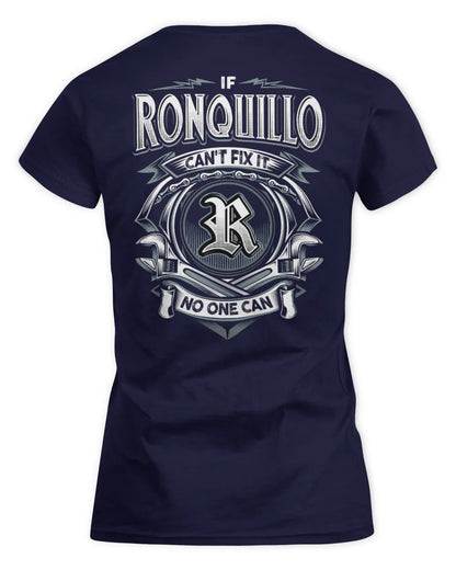 RONQUILLO AP81-K4-626 - Personalized Ahmed Quote Apparel “If Ahmed Can't Fix It, No One Can” - Women's Standard T-Shirt - Navy