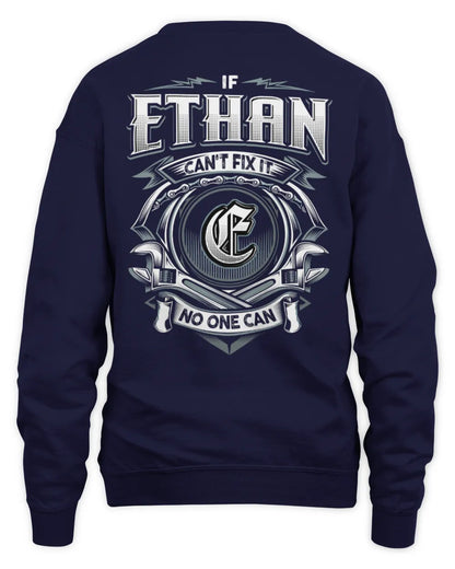 ETHAN AP81-K4-626 - Personalized Ahmed Quote Apparel “If Ahmed Can't Fix It, No One Can” - Unisex Sweatshirt - Navy