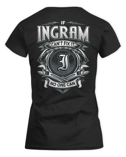 INGRAM AP81-K4-626 - Personalized Ahmed Quote Apparel “If Ahmed Can't Fix It, No One Can” - Women's Standard T-Shirt - Black