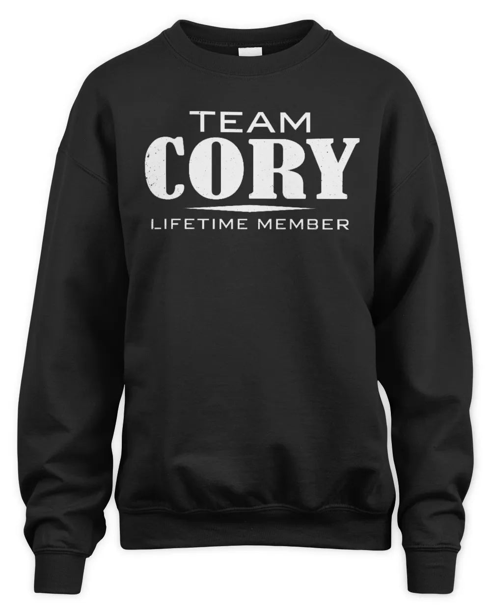 CORY BL62-K4-128 - Personalized “Team NAME Lifetime Member” - Unisex Sweatshirt - Black