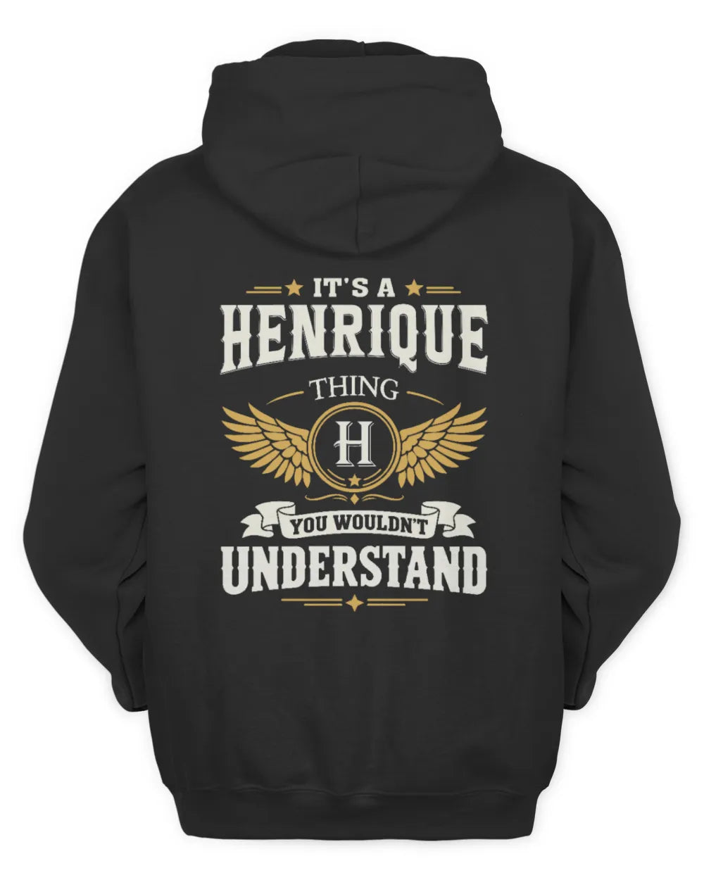 HENRIQUE KT06-M008 It’s a [NAME] Thing – You Wouldn’t Understand | Personalized Vintage T-Shirt - Unisex Hoodie - Black