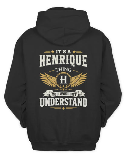 HENRIQUE KT06-M008 It’s a [NAME] Thing – You Wouldn’t Understand | Personalized Vintage T-Shirt - Unisex Hoodie - Black