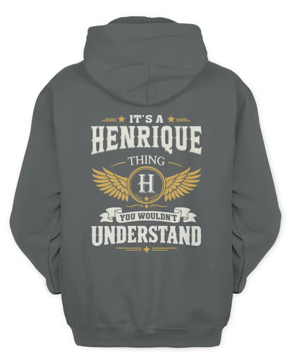 HENRIQUE KT06-M008 It’s a [NAME] Thing – You Wouldn’t Understand | Personalized Vintage T-Shirt - Unisex Hoodie - Charcoal