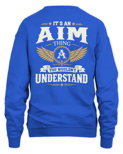 AIM KT06-M008 It’s a [NAME] Thing – You Wouldn’t Understand | Personalized Vintage T-Shirt - Unisex Sweatshirt - Royal