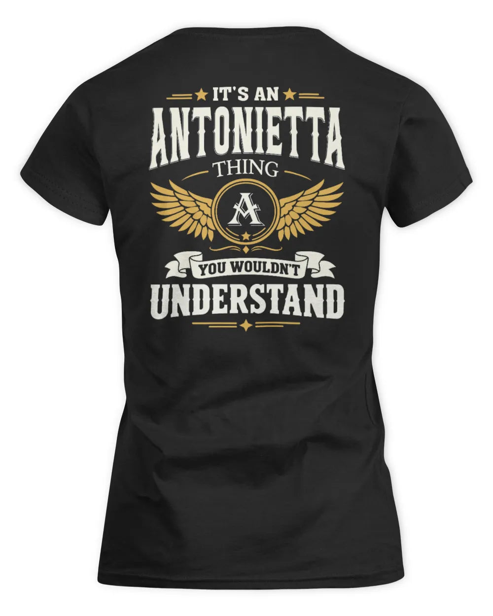 ANTONIETTA KT06-M008 It’s a [NAME] Thing – You Wouldn’t Understand | Personalized Vintage T-Shirt - Women's Standard T-Shirt - Black