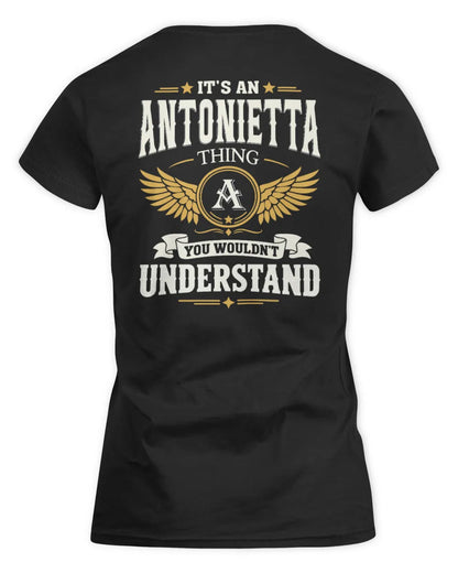 ANTONIETTA KT06-M008 It’s a [NAME] Thing – You Wouldn’t Understand | Personalized Vintage T-Shirt - Women's Standard T-Shirt - Black