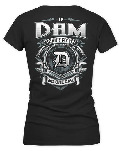 DAM AP81-K4-626 - Personalized Ahmed Quote Apparel “If Ahmed Can't Fix It, No One Can” - Women's V-Neck T-Shirt - Black