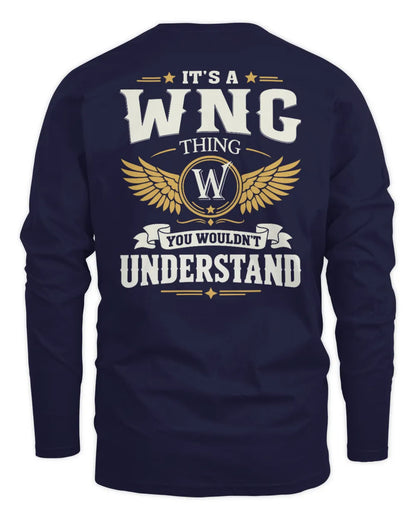 WNG KT06-M008 It’s a [NAME] Thing – You Wouldn’t Understand | Personalized Vintage T-Shirt - Men's Long Sleeved T-Shirt - Navy