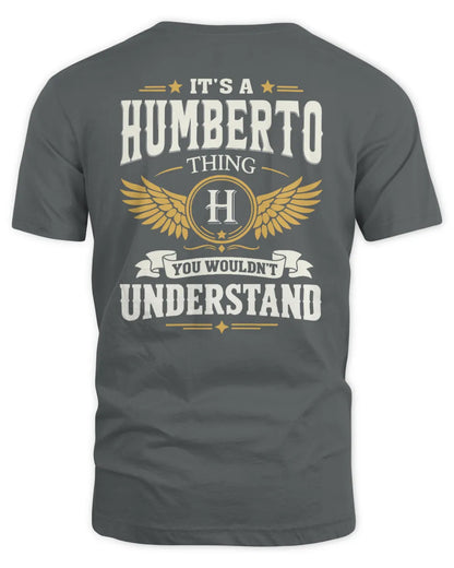 HUMBERTO KT06-M008 It’s a [NAME] Thing – You Wouldn’t Understand | Personalized Vintage T-Shirt - Unisex Standard T-Shirt - Charcoal