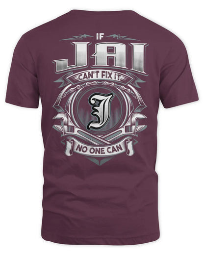 JAI AP81-K4-626 - Personalized Ahmed Quote Apparel “If Ahmed Can't Fix It, No One Can” - Unisex Standard T-Shirt - Maroon
