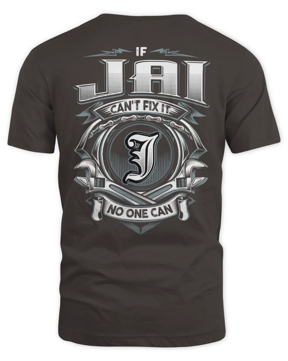 JAI AP81-K4-626 - Personalized Ahmed Quote Apparel “If Ahmed Can't Fix It, No One Can” - Unisex Standard T-Shirt - Dark Chocolate