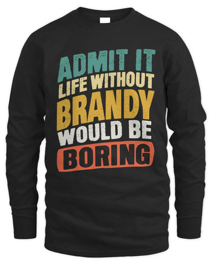 BRANDY TX03 P02 - Personalized Handyman Mechanic Shirt “If NAME Can’t Fix It, We’re All Screwed” - Men's Long Sleeved T-Shirt - Black