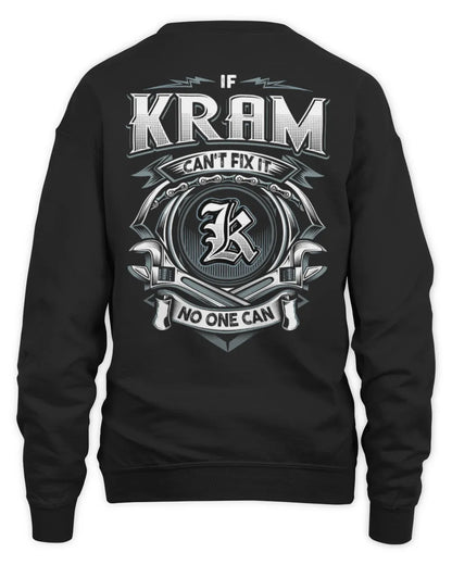 KRAM AP81-K4-626 - Personalized Ahmed Quote Apparel “If Ahmed Can't Fix It, No One Can” - Unisex Sweatshirt - Black