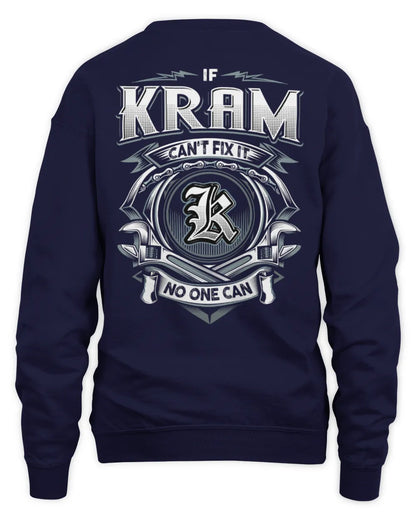 KRAM AP81-K4-626 - Personalized Ahmed Quote Apparel “If Ahmed Can't Fix It, No One Can” - Unisex Sweatshirt - Navy