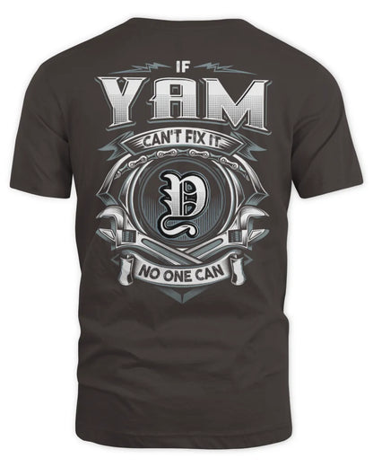 YAM AP81-K4-626 - Personalized Ahmed Quote Apparel “If Ahmed Can't Fix It, No One Can” - Unisex Standard T-Shirt - Dark Chocolate