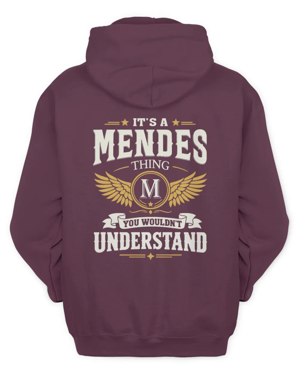 MENDES KT06-M008 It’s a [NAME] Thing – You Wouldn’t Understand | Personalized Vintage T-Shirt - Unisex Hoodie - Maroon