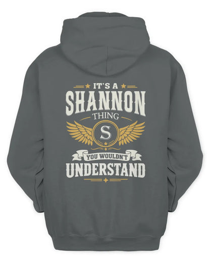 SHANNON KT06-M008 It’s a [NAME] Thing – You Wouldn’t Understand | Personalized Vintage T-Shirt - Unisex Hoodie - Charcoal