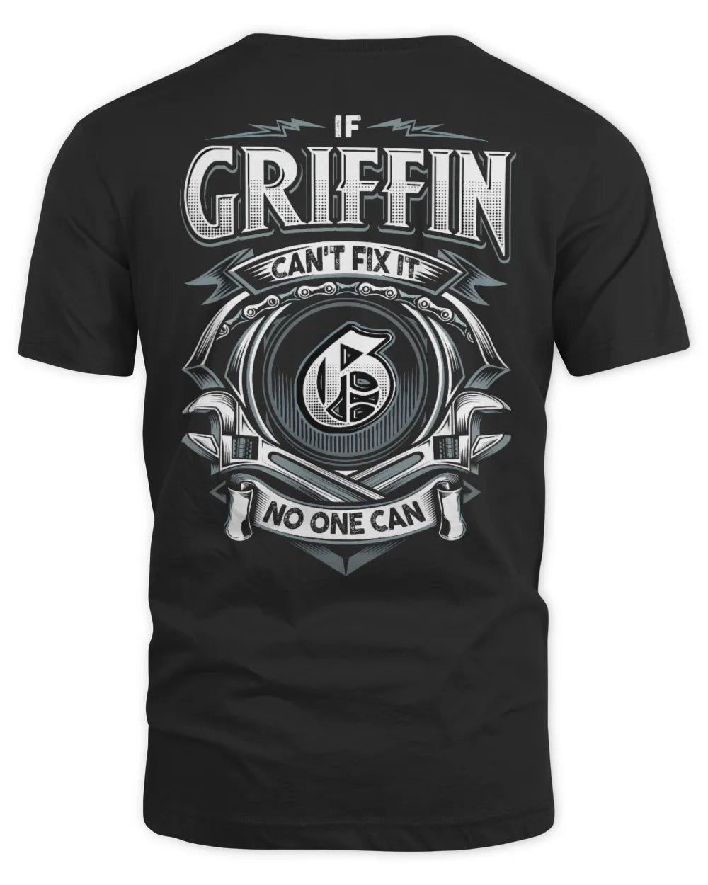 GRIFFIN AP81-K4-626 - Personalized Ahmed Quote Apparel “If Ahmed Can't Fix It, No One Can” - Unisex Standard T-Shirt - Black