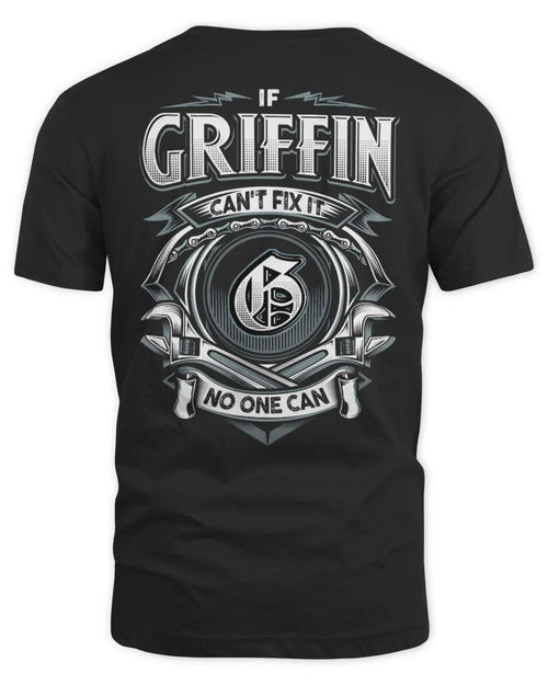 GRIFFIN AP81-K4-626 - Personalized Ahmed Quote Apparel “If Ahmed Can't Fix It, No One Can” - Unisex Standard T-Shirt - Black