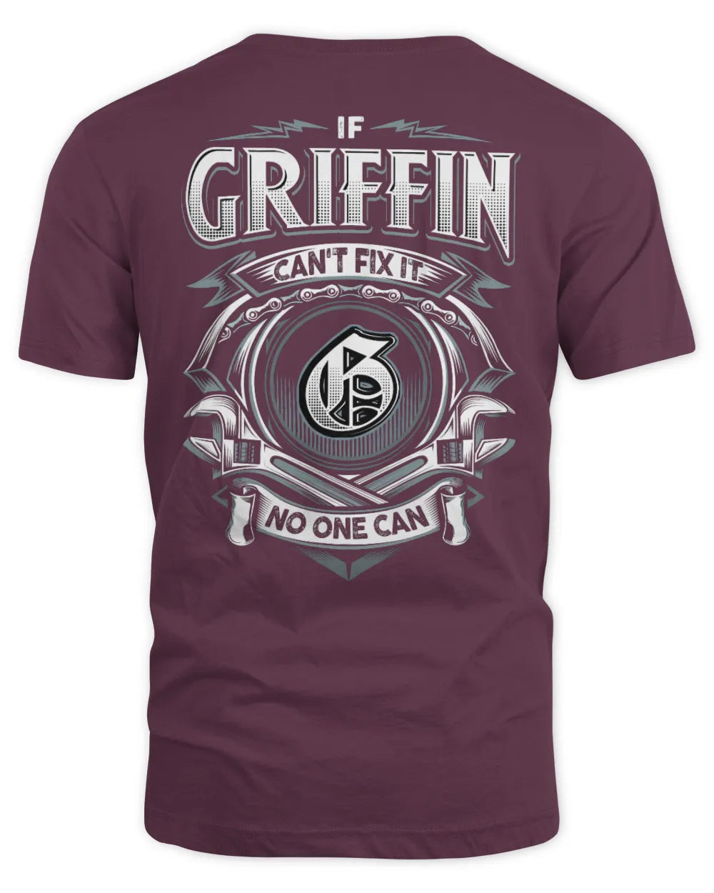 GRIFFIN AP81-K4-626 - Personalized Ahmed Quote Apparel “If Ahmed Can't Fix It, No One Can” - Unisex Standard T-Shirt - Maroon
