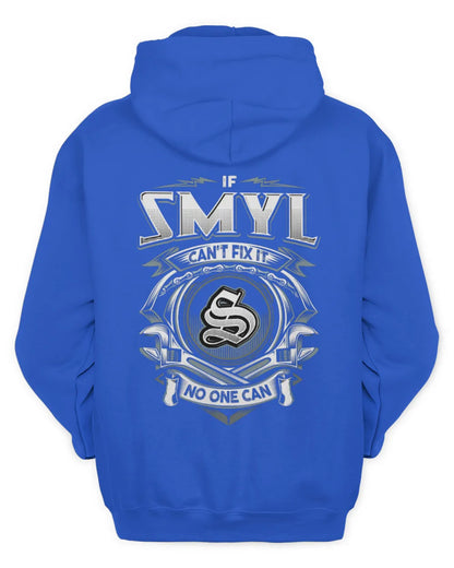 SMYL AP81-K4-626 - Personalized Ahmed Quote Apparel “If Ahmed Can't Fix It, No One Can” - Unisex Hoodie - Royal